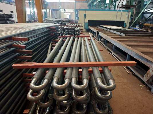 अनुकूलित बॉयलर सर्पिल फिन ट्यूब कार्बन स्टील उच्च आवृत्ति वेल्डिंग उच्च दक्षता