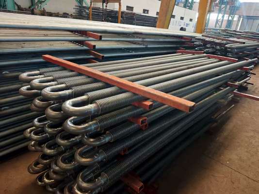 अनुकूलित बॉयलर सर्पिल फिन ट्यूब कार्बन स्टील उच्च आवृत्ति वेल्डिंग उच्च दक्षता