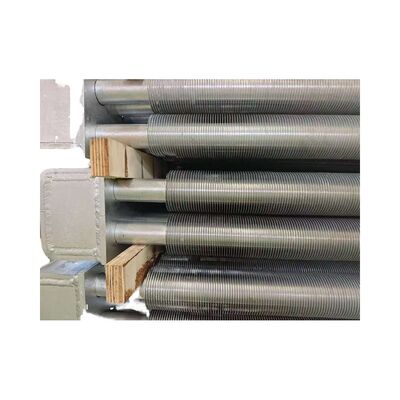 हीट एक्सचेंजर के लिए अनुकूलित उच्च आवृत्ति वेल्डेड स्टेनलेस स्टील स्पाइरल फिन्ड बॉयलर फिन ट्यूब