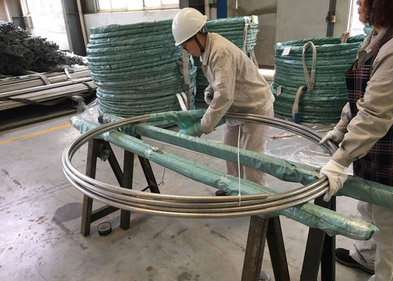 बॉयलर निर्बाध स्टेनलेस ट्यूब ASTM A269 TP316L SUS316L 1.4404 31.75 * 1.65 * 11800MM