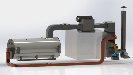 1.6MPa फ़्लू गैस रीसर्क्युलेशन सिस्टम ऑर्गेनिक हीट कैरियर बॉयलर